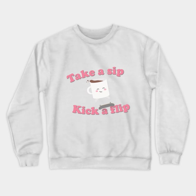 Kickflip Hot Chocolate Crewneck Sweatshirt by ATG Designs